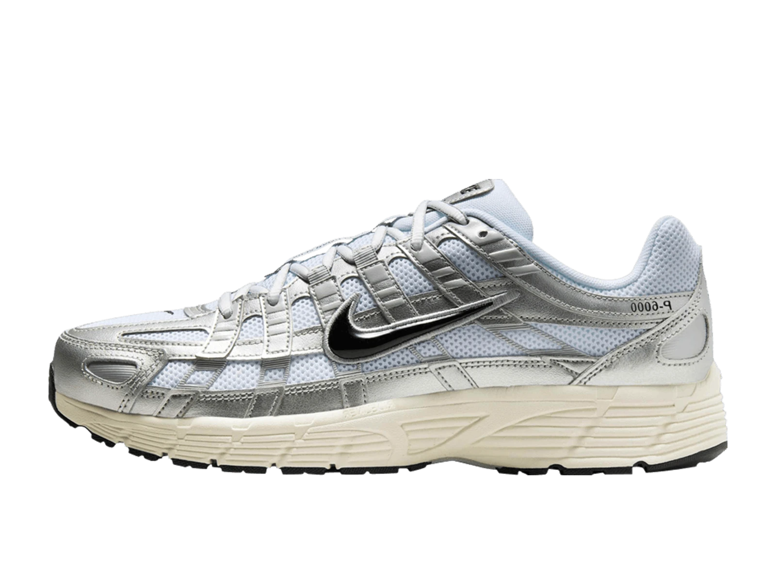 Nike P-6000 White/Metallic Silver