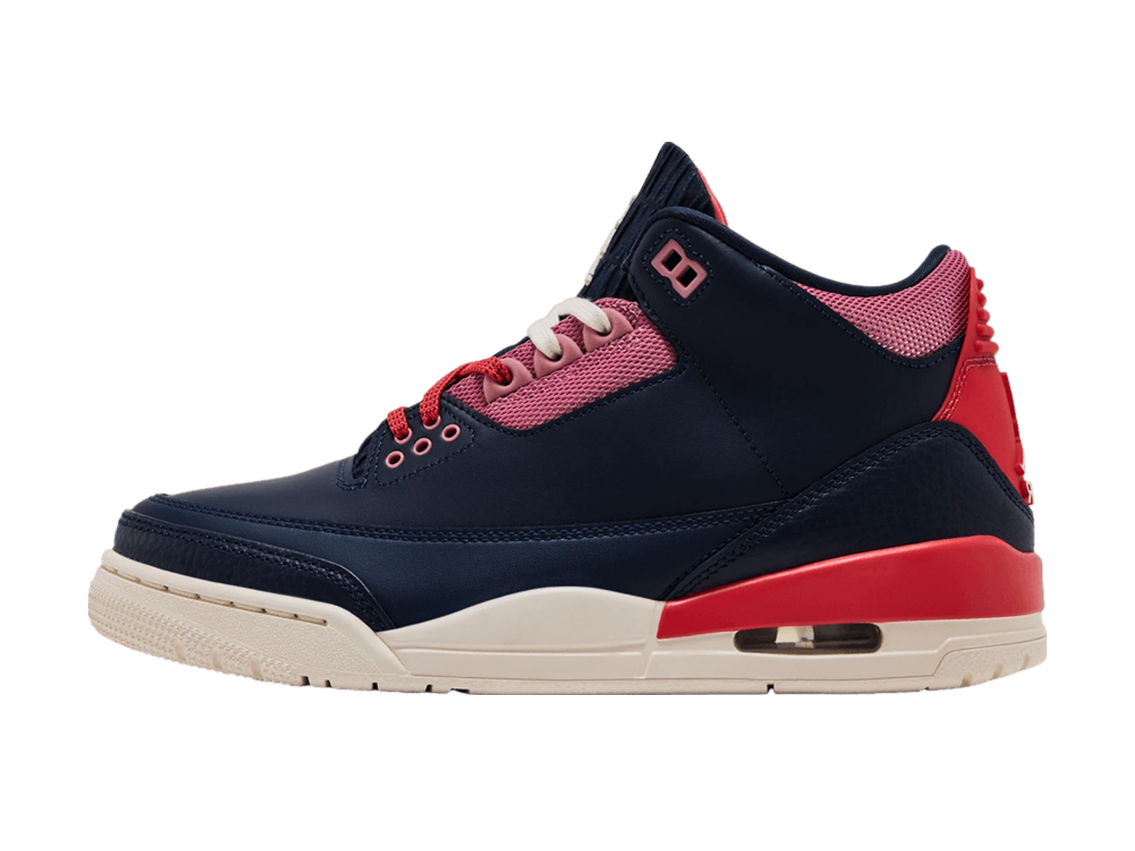 Jordan Wmns Air Jordan 3 Retro 'Sports Renaissance' Obsidian/Chalk-Track Red