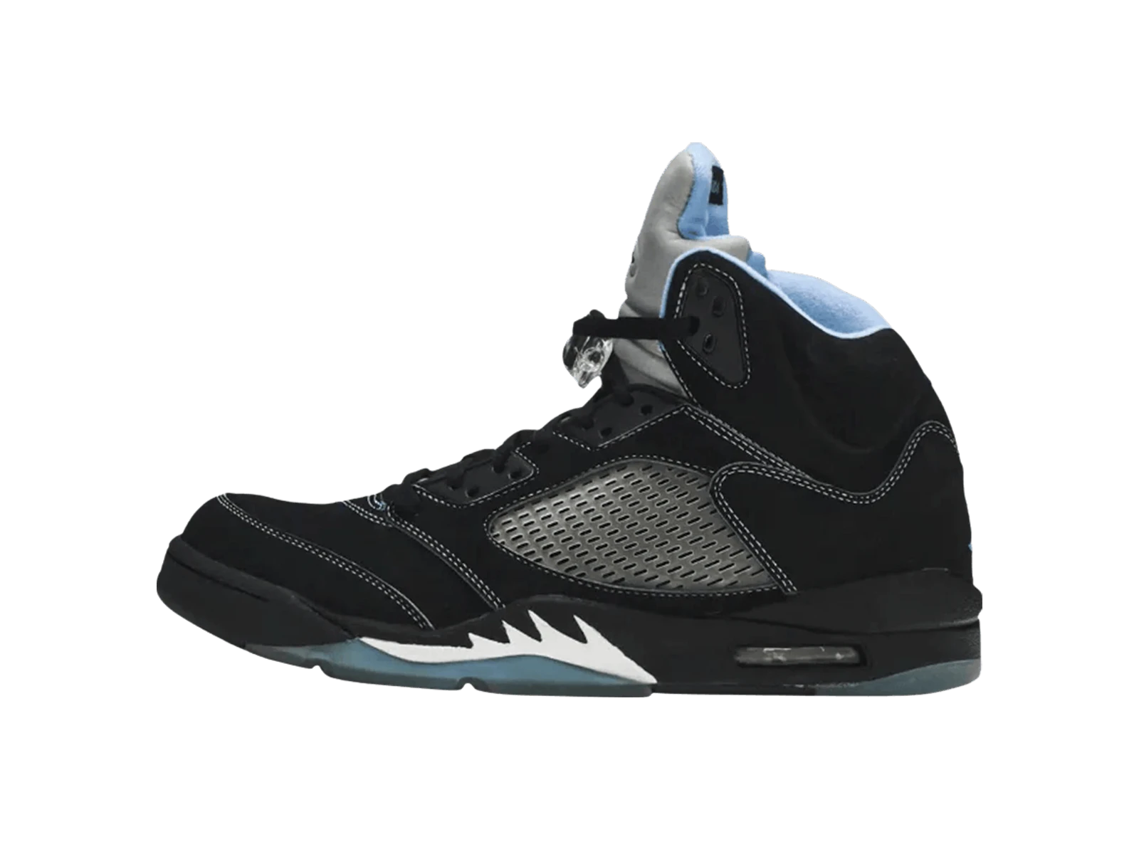 Air Jordan 5 "Black Carolina" Black/University Blue/White