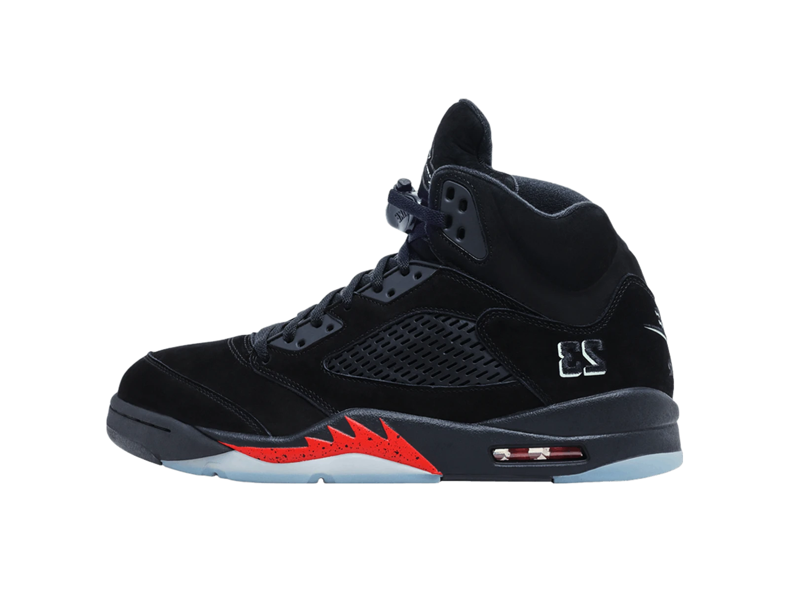 Air Jordan 5 'Halloween' Black/Picante Red