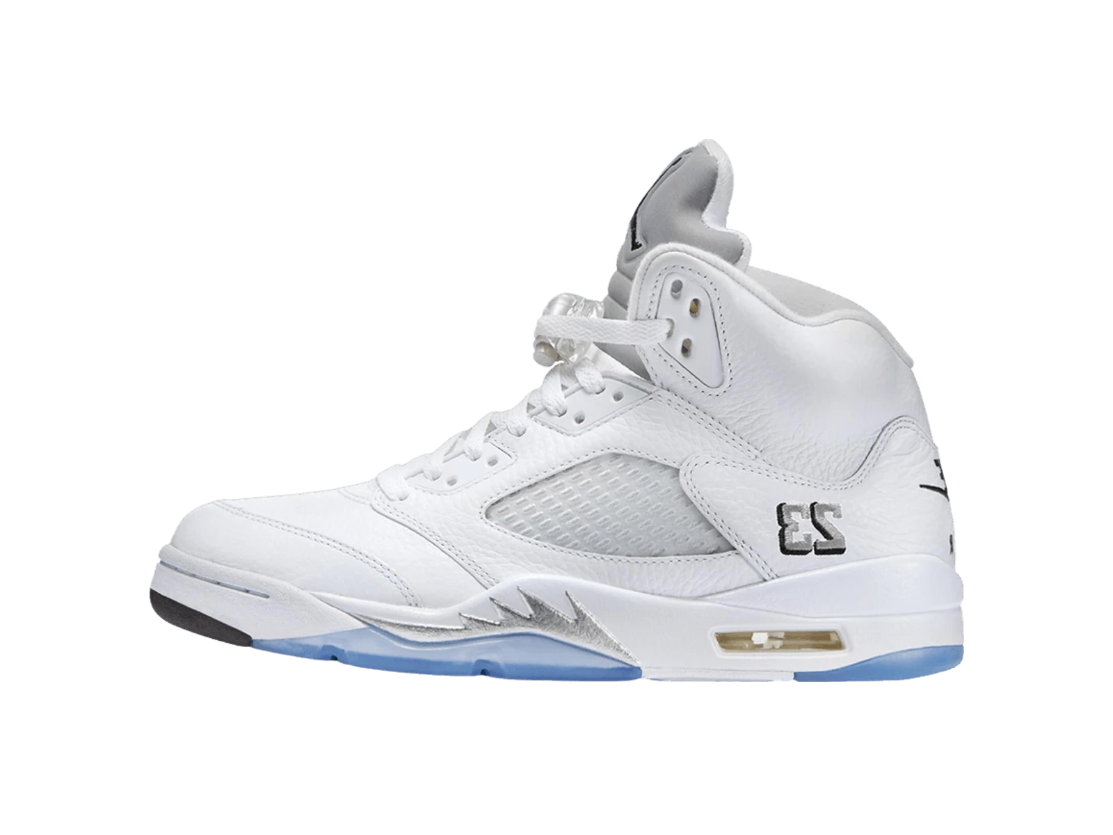 Air Jordan 5 Retro "White Metallic" White/Black-Metallic Silver