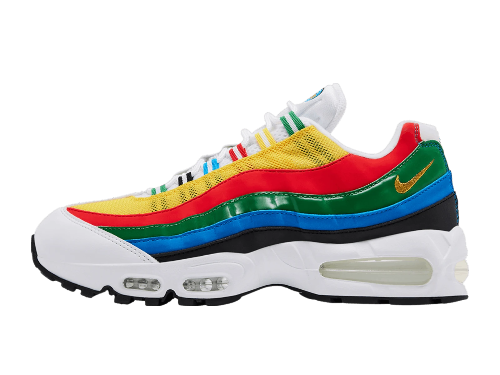 Nike Air Max 95 Big Bubble Prm White/Metallic Gold-Chile Red-Photo Blue