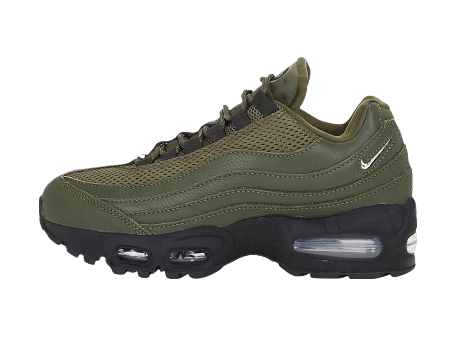 Nike Wmns Air Max 95 Big Bubble Cargo Khaki/Med Olive-Black