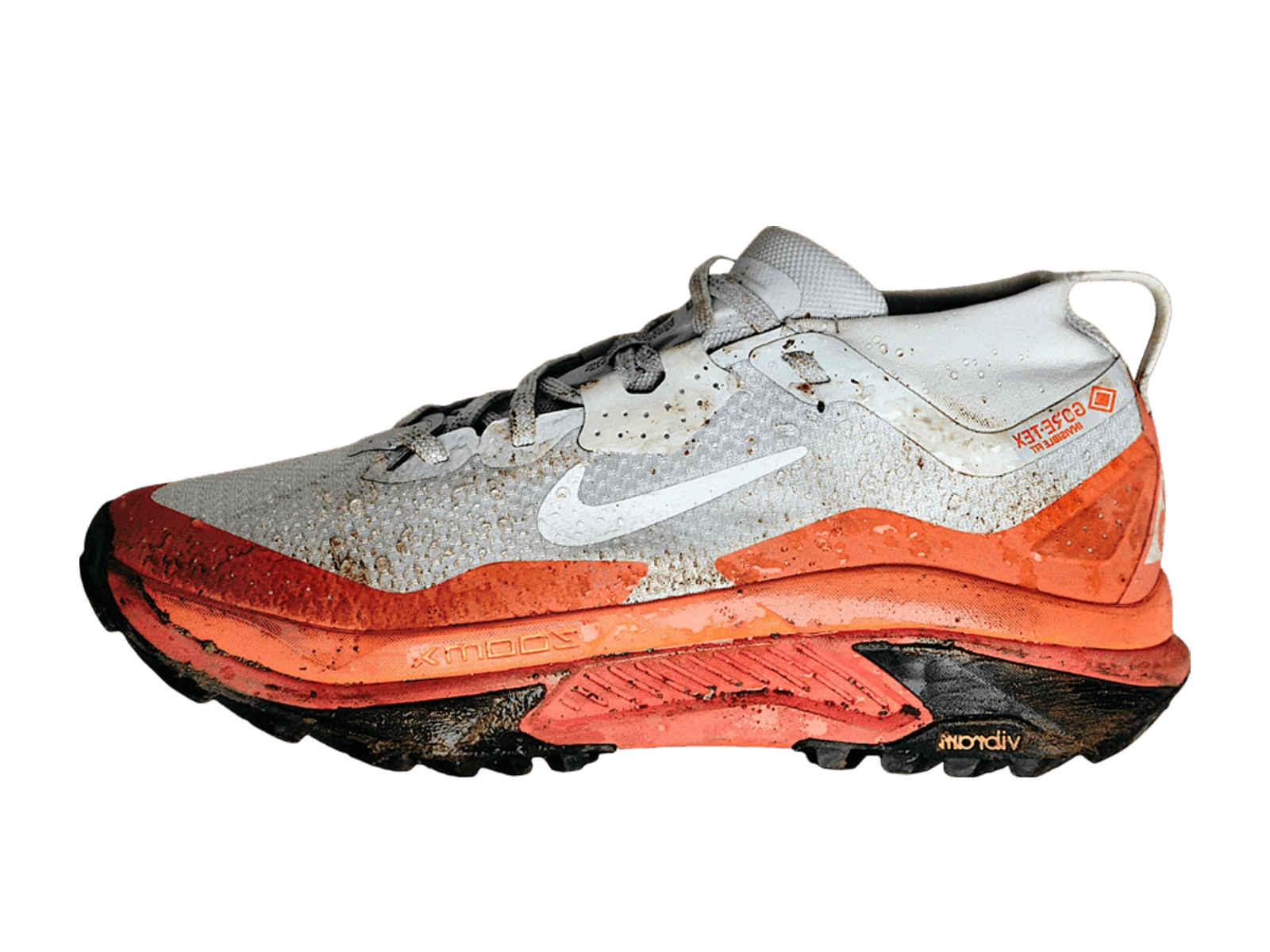 Nike ACG Zegama Trail Gore-Tex Light Silver/Safety Orange