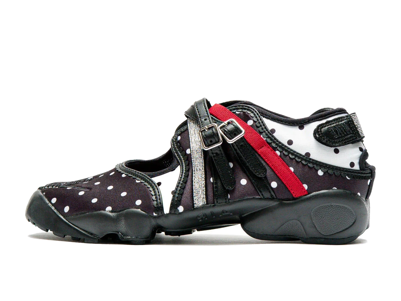 Nike Women's Air Rift Breathe Sandals Black/Metallic Silver
