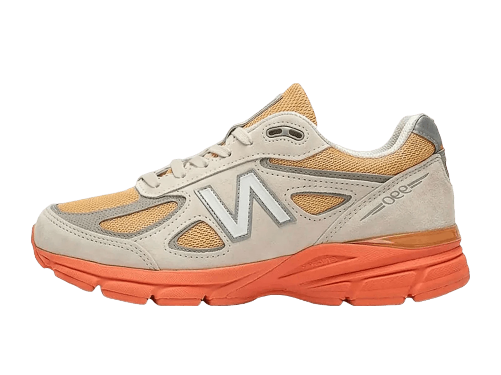 New Balance Made in USA 990v4 Moonbeam/Tangerine Heat/Dried Orange